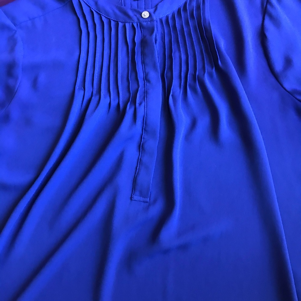 J Crew EUC pin tuck Henley with bell sleeves